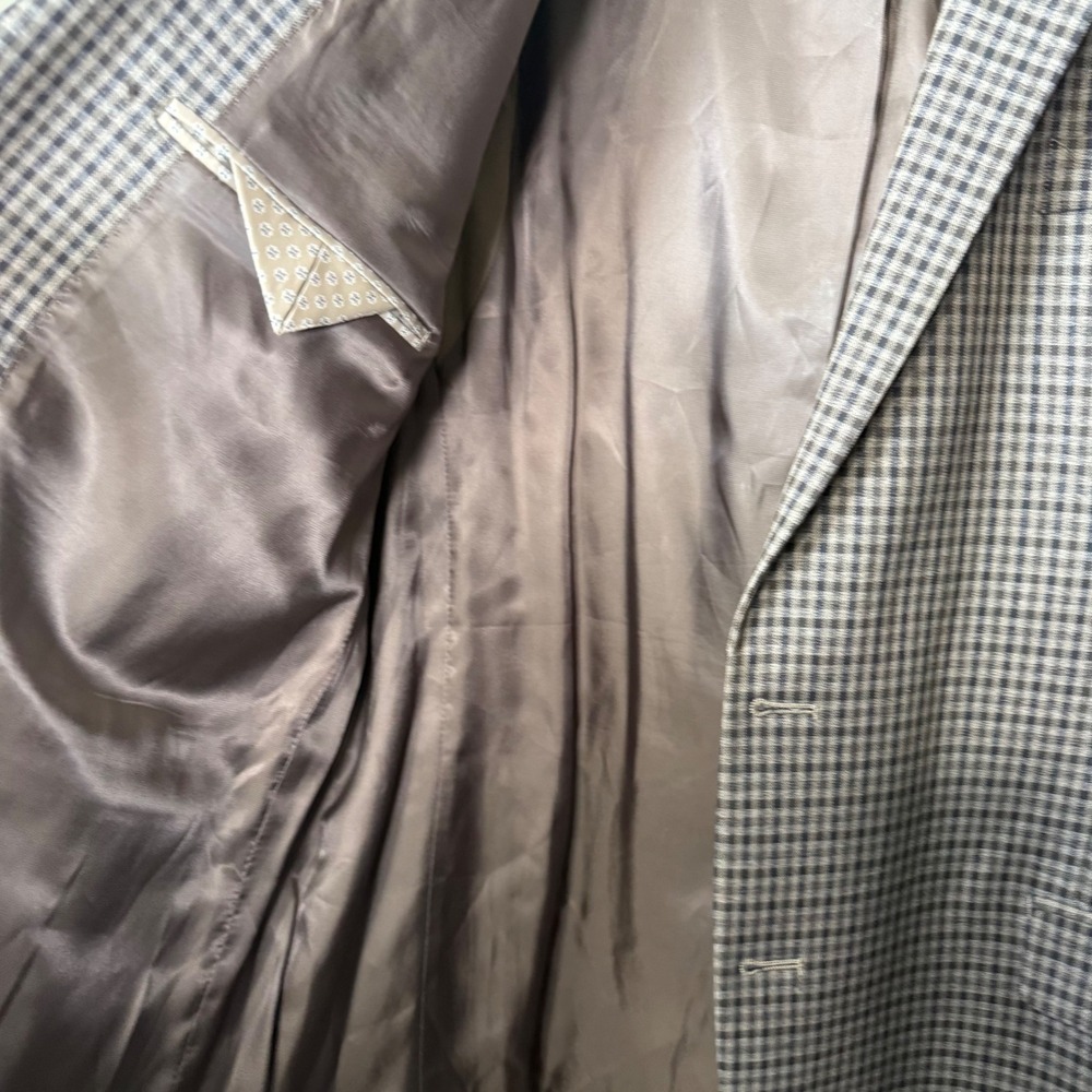 Lauren Ralph Lauren Brown Checkered Polyester Blend Sport Jacket/Blazer 46L - Picture 10 of 13